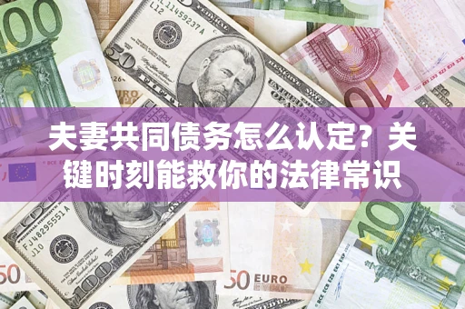 北京夫妻共同债务怎么认定？关键时刻能救你的法律常识